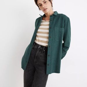 Madewell - Flannel Oversized Ex-Boyfriend Swing Shirt NWOT